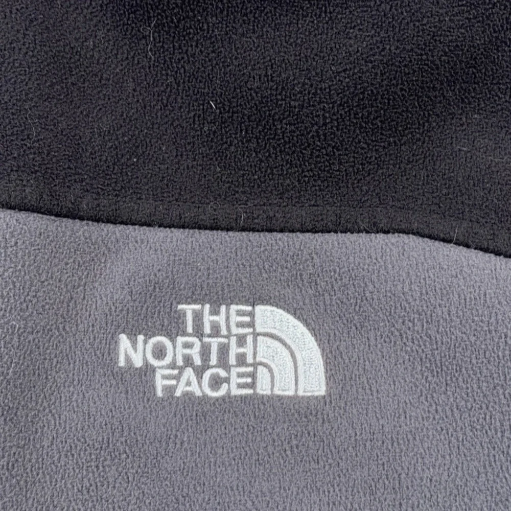 The North Face Jacket Men XL Gray Black Fleece Full Zip Interchange Bomber Adult